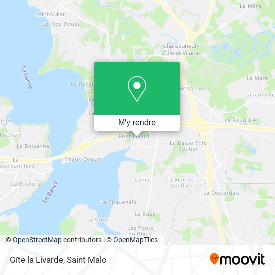 Gîte la Livarde plan