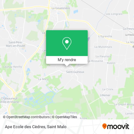 Ape Ecole des Cèdres plan