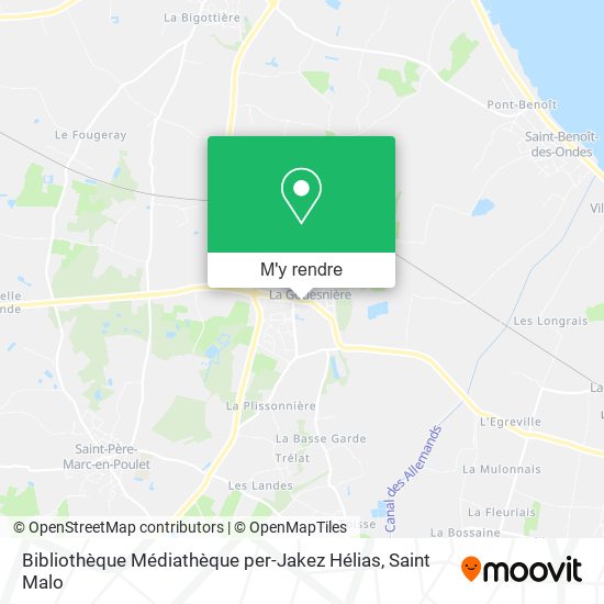 Bibliothèque Médiathèque per-Jakez Hélias plan