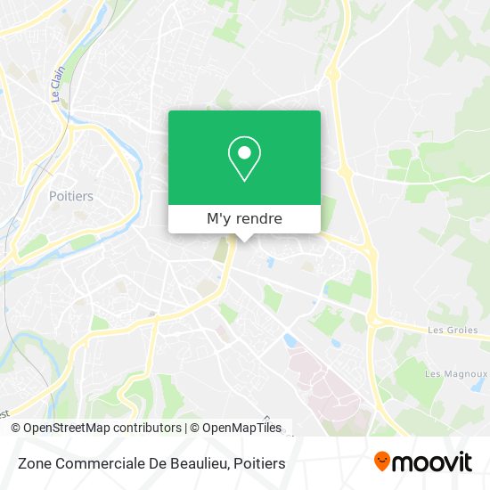Zone Commerciale De Beaulieu plan