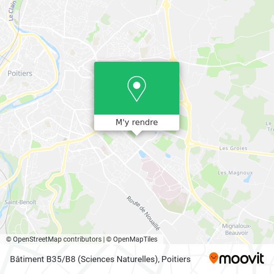 Bâtiment B35 / B8 (Sciences Naturelles) plan