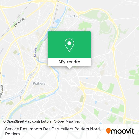 Service Des Impots Des Particuliers Poitiers Nord plan