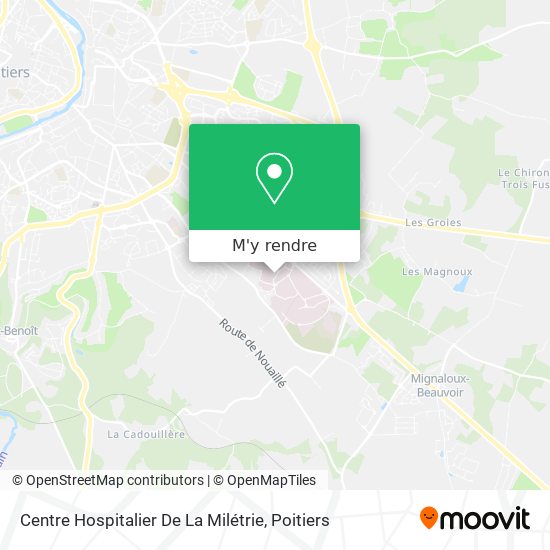 Centre Hospitalier De La Milétrie plan