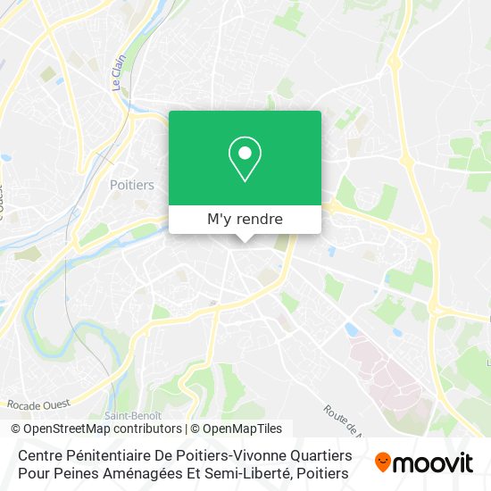 Centre Pénitentiaire De Poitiers-Vivonne Quartiers Pour Peines Aménagées Et Semi-Liberté plan