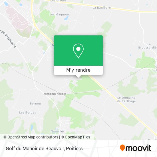 Golf du Manoir de Beauvoir plan