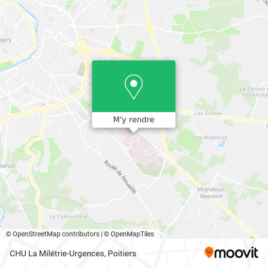 CHU La Milétrie-Urgences plan