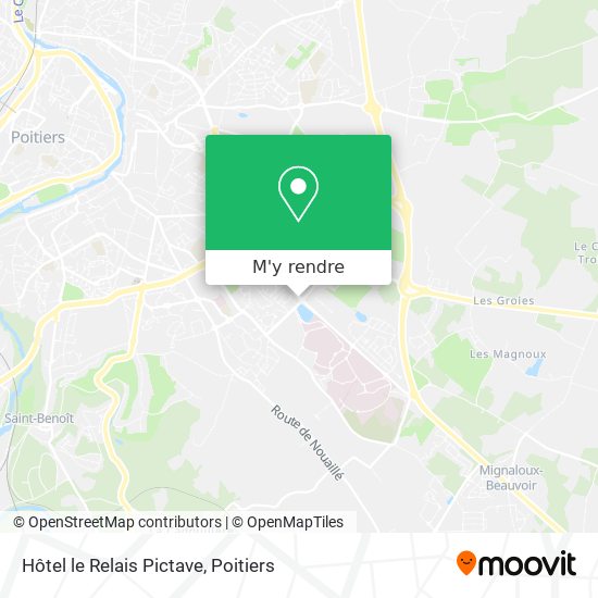 Hôtel le Relais Pictave plan