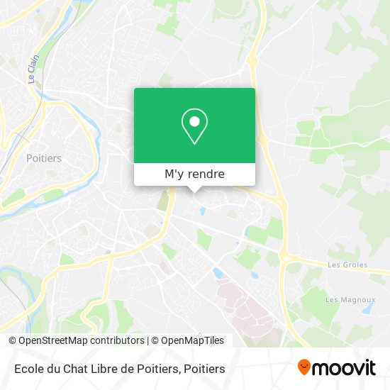 Ecole du Chat Libre de Poitiers plan