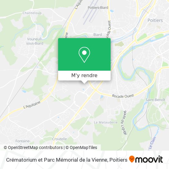 Crématorium et Parc Mémorial de la Vienne plan