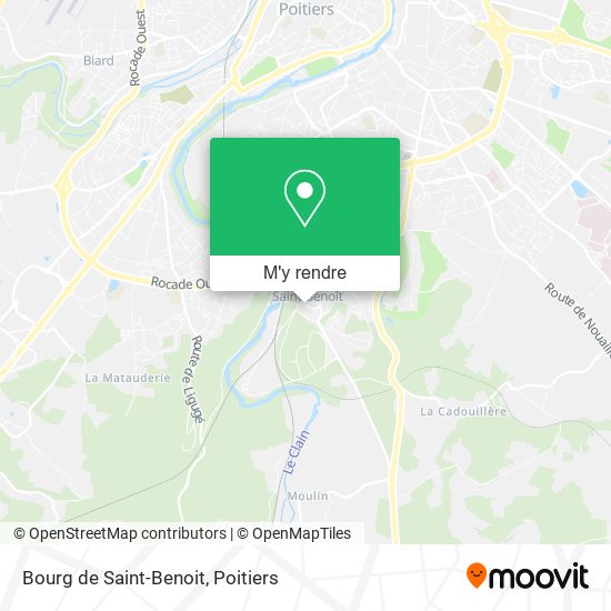 Bourg de Saint-Benoit plan