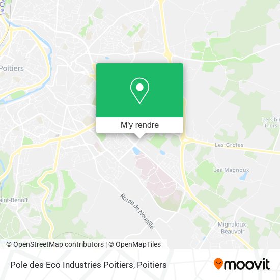 Pole des Eco Industries Poitiers plan