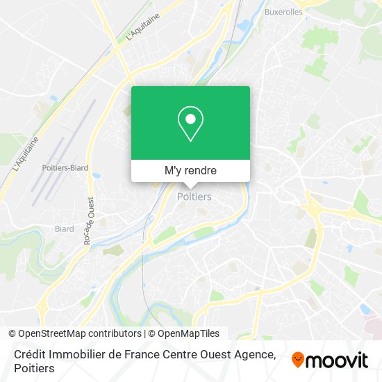 Crédit Immobilier de France Centre Ouest Agence plan