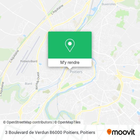 3 Boulevard de Verdun 86000 Poitiers plan