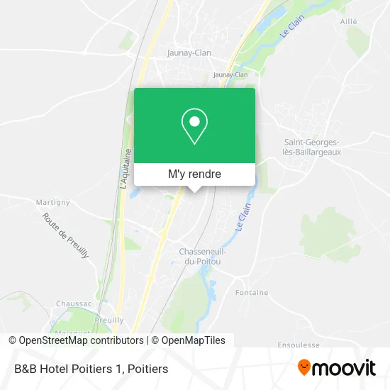B&B Hotel Poitiers 1 plan