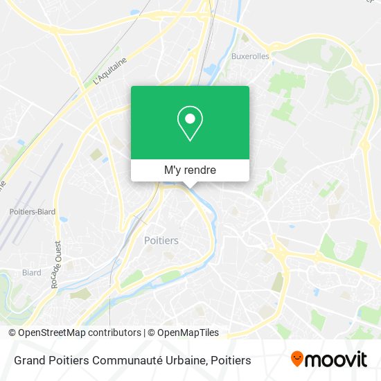 Grand Poitiers Communauté Urbaine plan