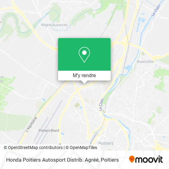 Honda Poitiers Autosport Distrib. Agréé plan