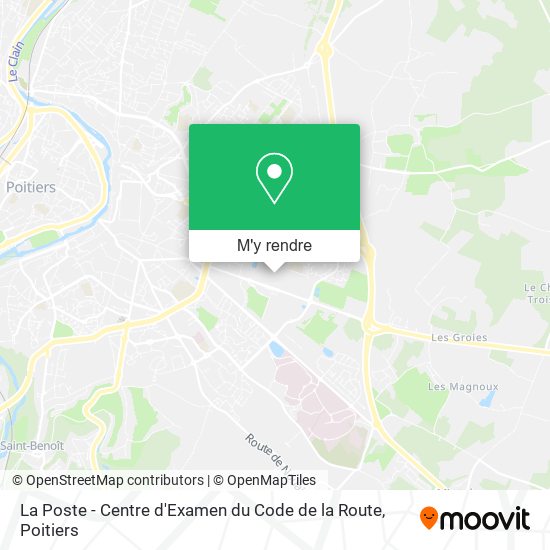 La Poste - Centre d'Examen du Code de la Route plan