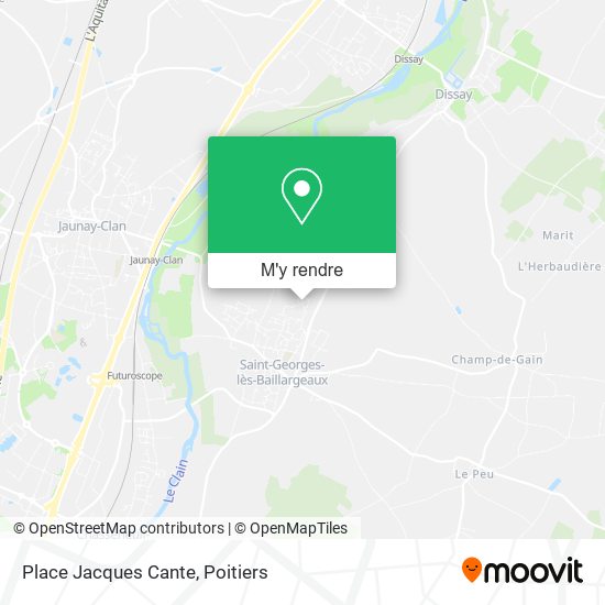 Place Jacques Cante plan