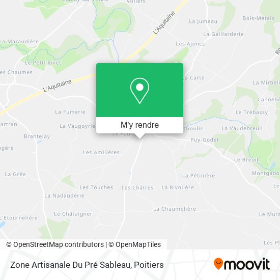 Zone Artisanale Du Pré Sableau plan