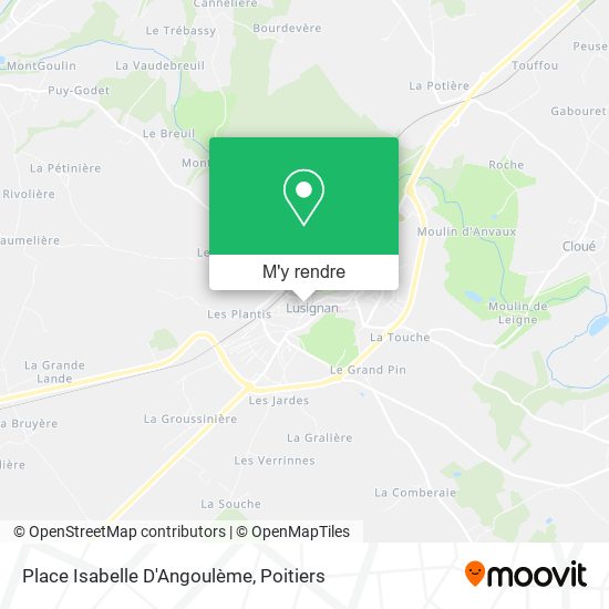 Place Isabelle D'Angoulème plan