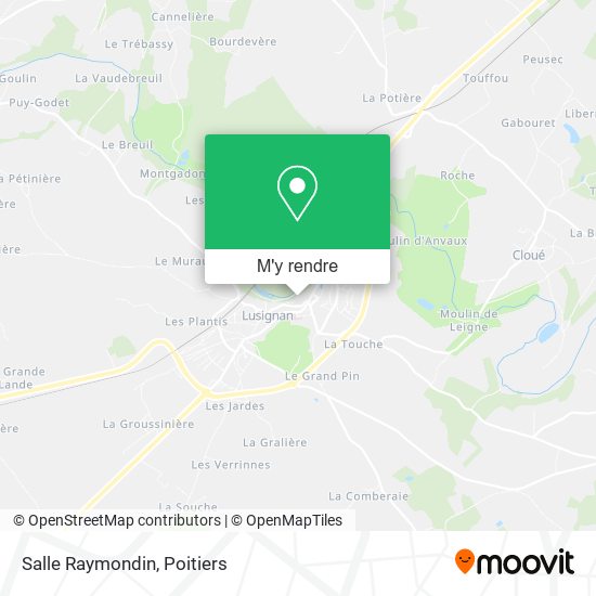 Salle Raymondin plan