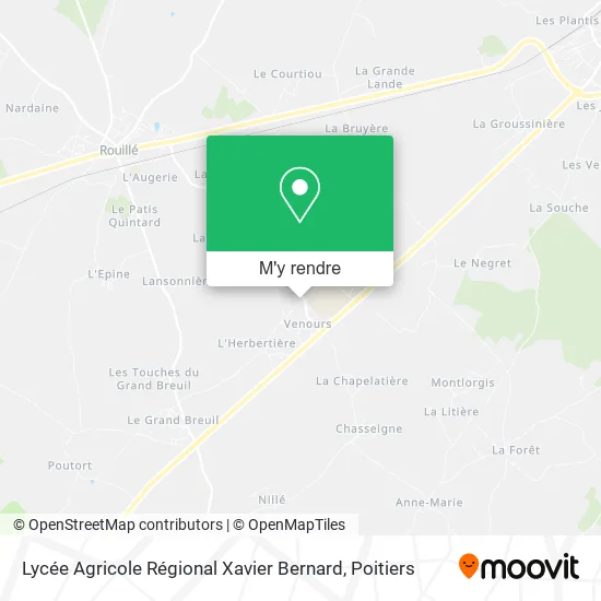 Lycée Agricole Régional Xavier Bernard plan