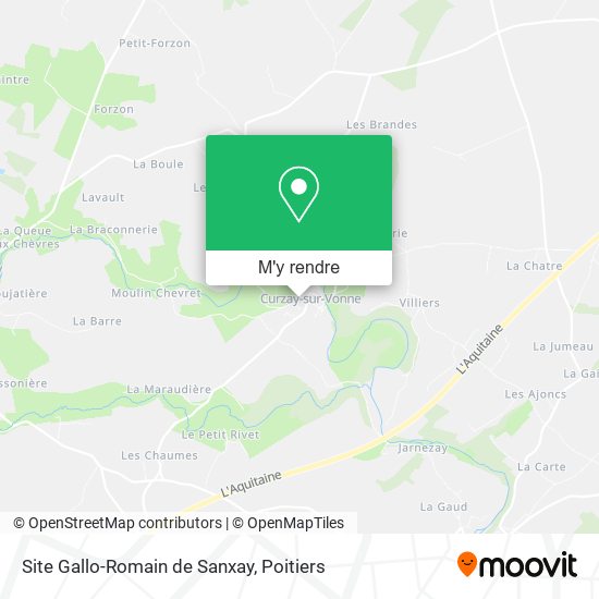 Site Gallo-Romain de Sanxay plan