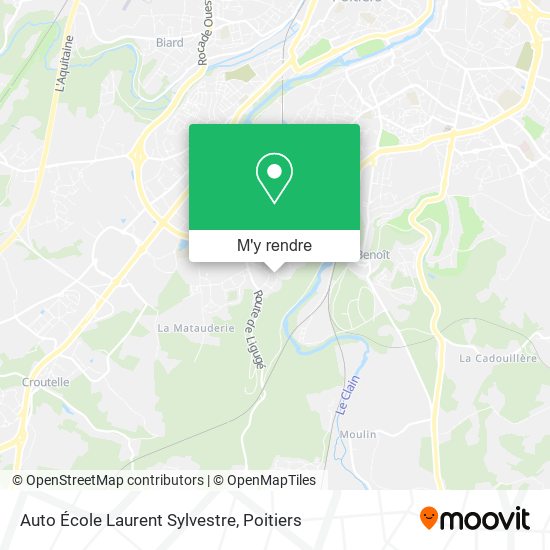 Auto École Laurent Sylvestre plan