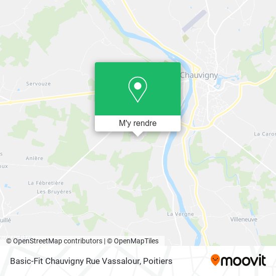 Basic-Fit Chauvigny Rue Vassalour plan