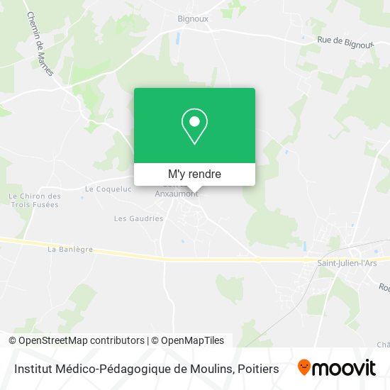 Institut Médico-Pédagogique de Moulins plan