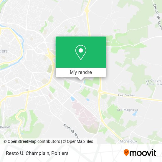 Resto U. Champlain plan