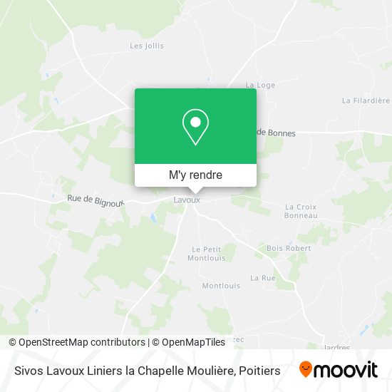 Sivos Lavoux Liniers la Chapelle Moulière plan