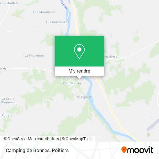 Camping de Bonnes plan