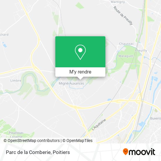 Parc de la Comberie plan
