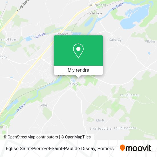Église Saint-Pierre-et-Saint-Paul de Dissay plan