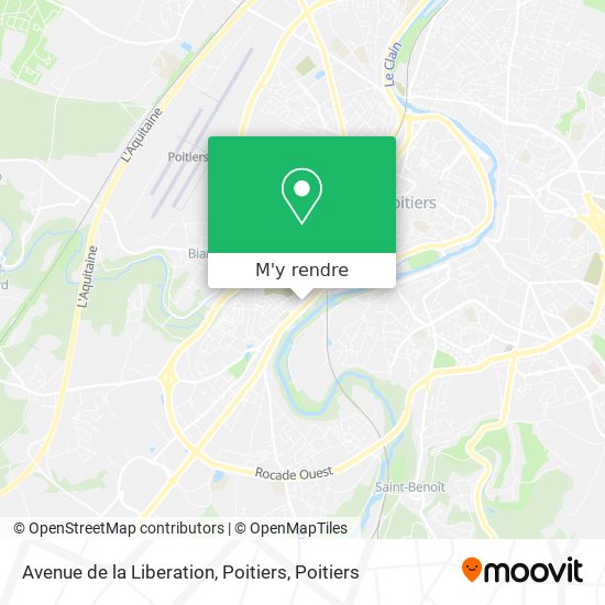 Avenue de la Liberation, Poitiers plan