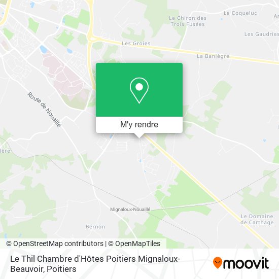 Le Thil Chambre d'Hôtes Poitiers Mignaloux-Beauvoir plan
