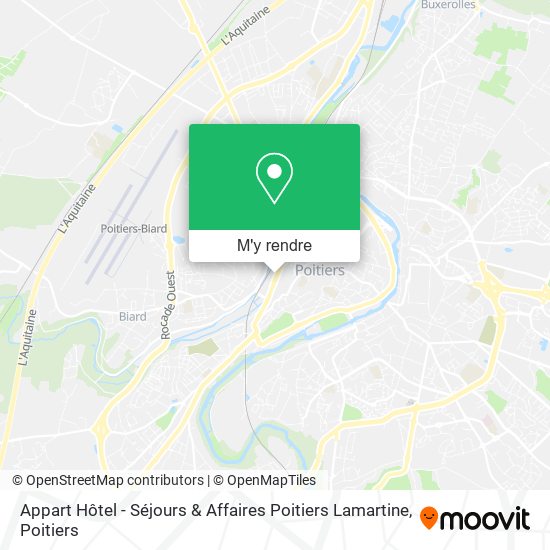 Appart Hôtel - Séjours & Affaires Poitiers Lamartine plan