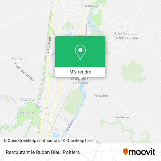 Restaurant le Ruban Bleu plan