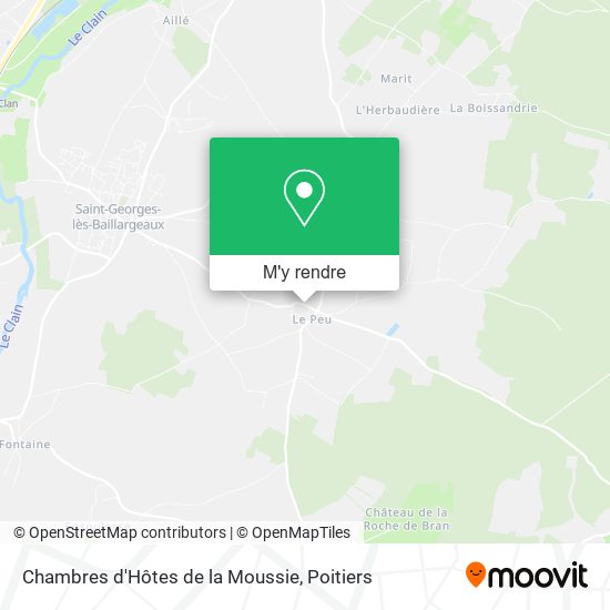 Chambres d'Hôtes de la Moussie plan
