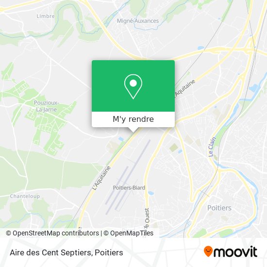 Aire des Cent Septiers plan