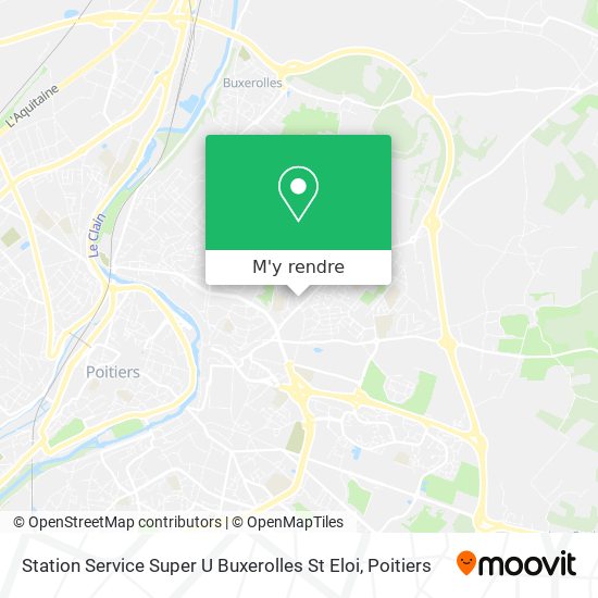 Station Service Super U Buxerolles St Eloi plan