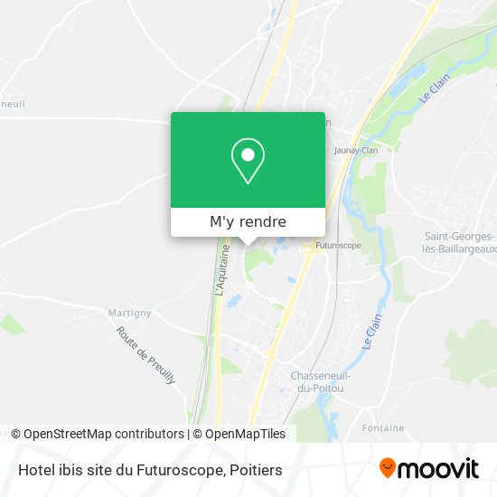 Hotel ibis site du Futuroscope plan