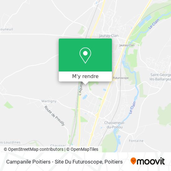 Campanile Poitiers - Site Du Futuroscope plan