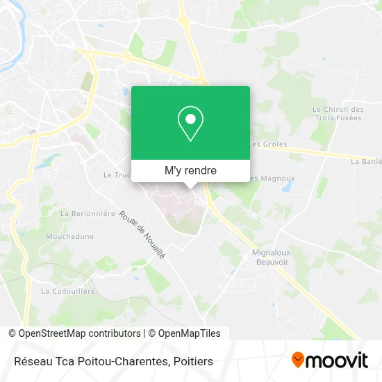 Réseau Tca Poitou-Charentes plan