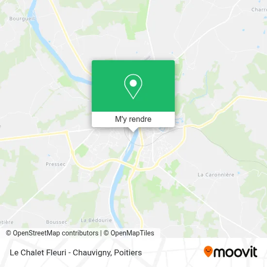 Le Chalet Fleuri - Chauvigny plan