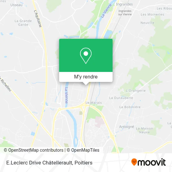 E.Leclerc Drive Châtellerault plan