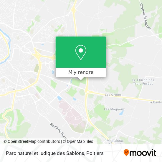 Parc naturel et ludique des Sablons plan