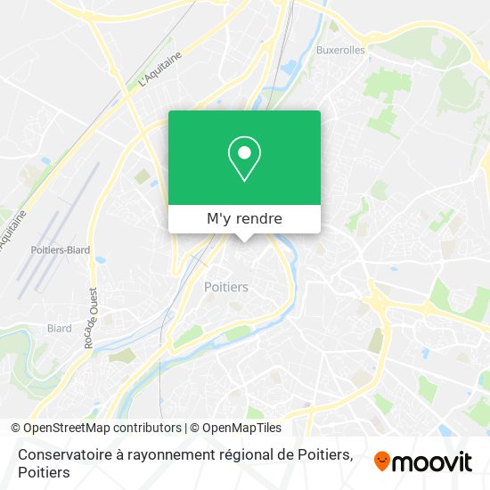 Conservatoire à rayonnement régional de Poitiers plan