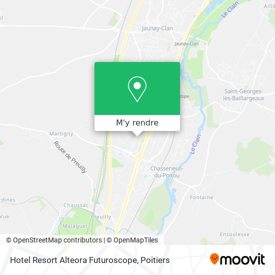 Hotel Resort Alteora Futuroscope plan